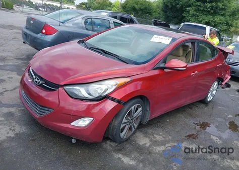 2013 Hyundai Elantra Limited from USA, damaged, VIN 5NPDH4AE5DH214213